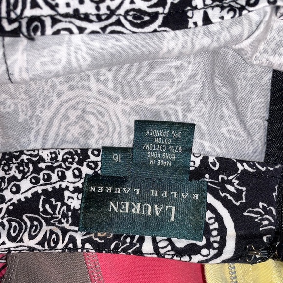 LAUREN Ralph Lauren paisley pencil skirt Women's Size 16 - Picture 3 of 3